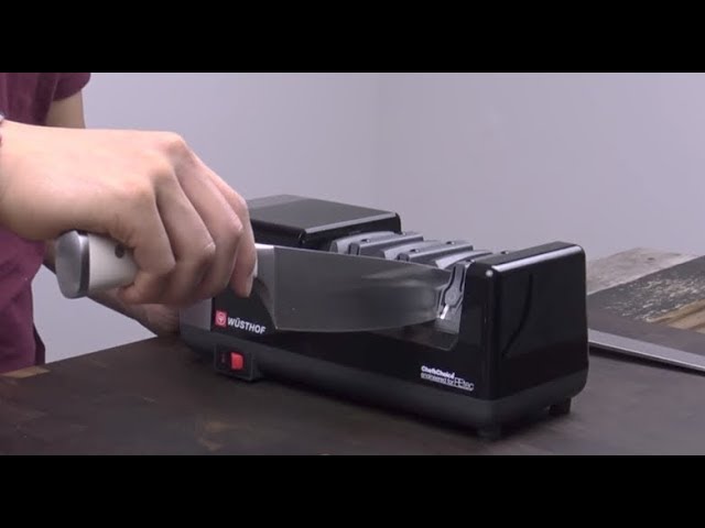 How To Sharpen Knives With an Electric Knife Sharpener - Olga's Flavor  Factory