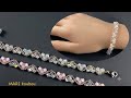 2カラーで作るブレスレット//Bracelet made with 2 colors