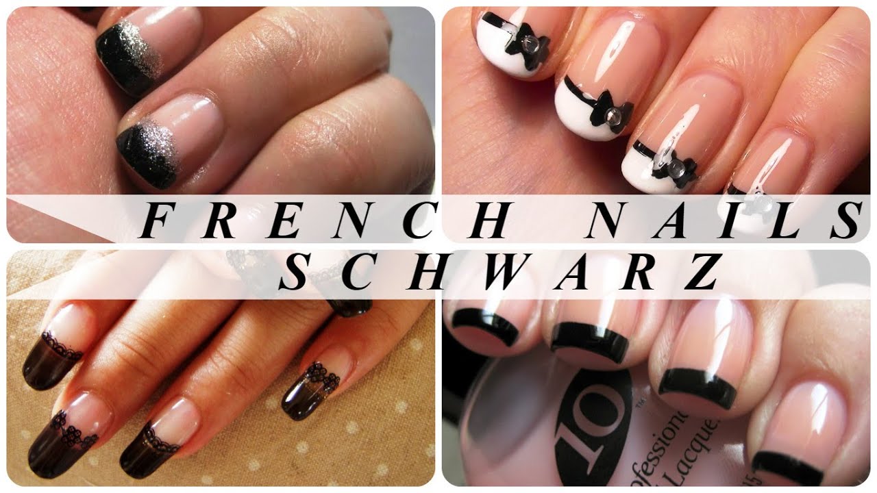 French Nails Schwarz