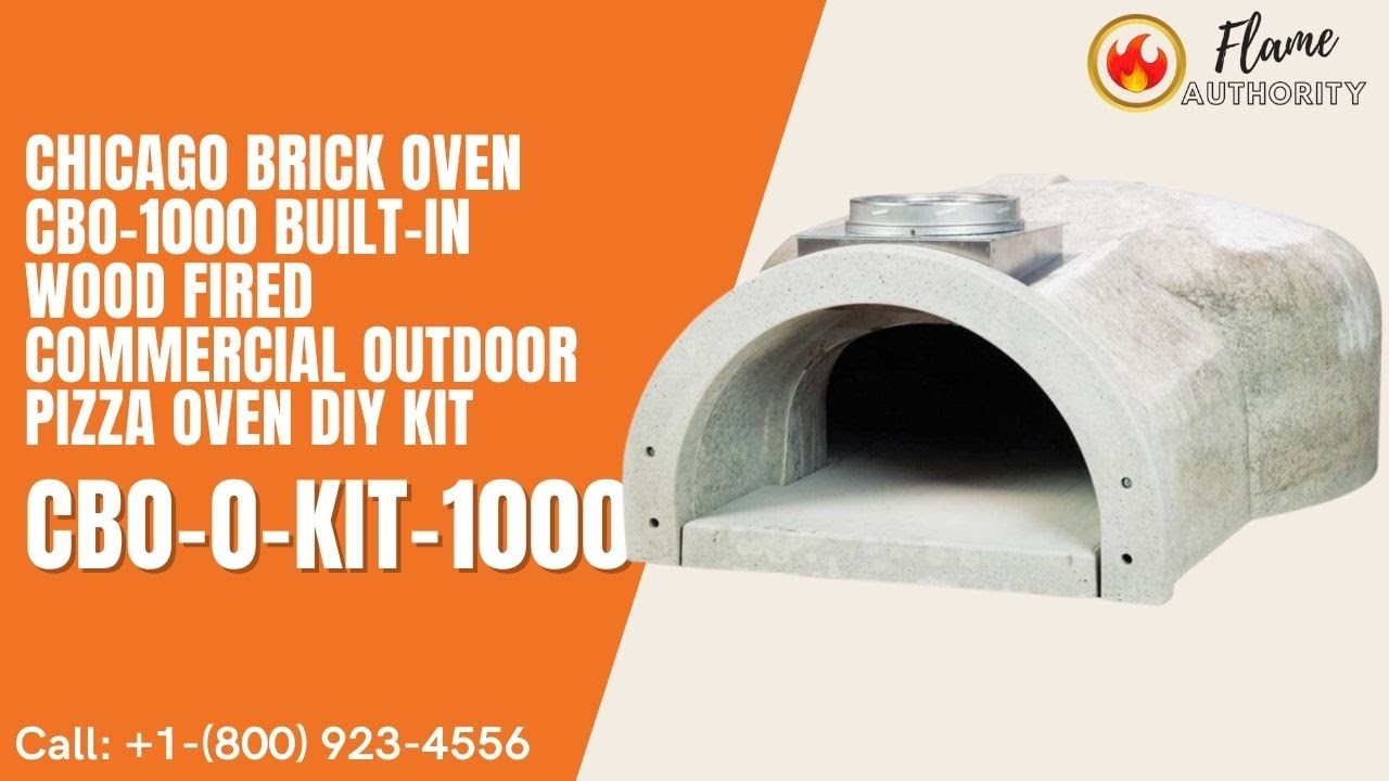 Chicago Brick Oven CBO-1000 Built-In Wood Fired Commercial Outdoor Pizza  Oven DIY Kit - CBO-O-KIT-1000