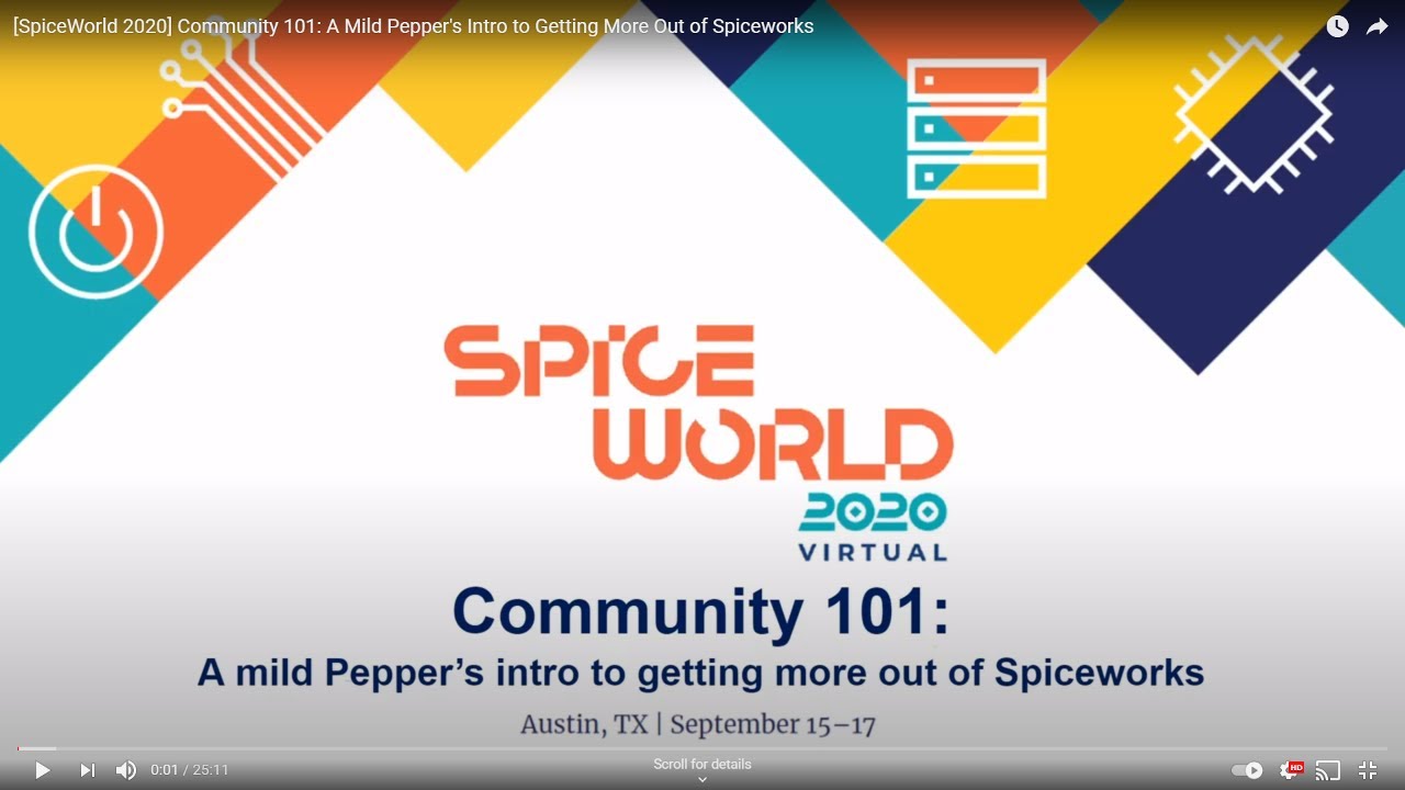 [SpiceWorld 2020] Community 101 A Mild Pepper's Intro to Getting More