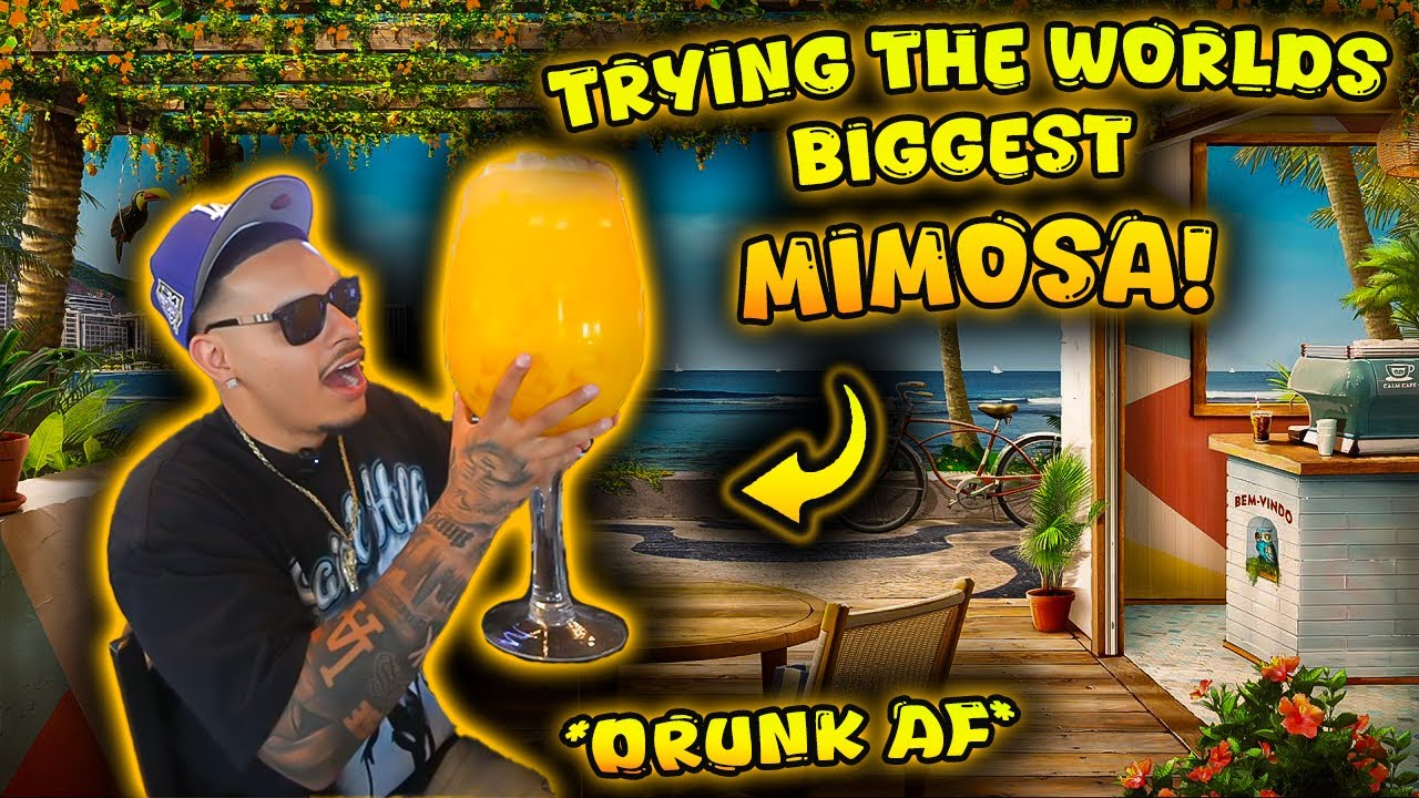 TRYING THE WORLDS BIGGEST MIMOSA! *DRUNK AF*