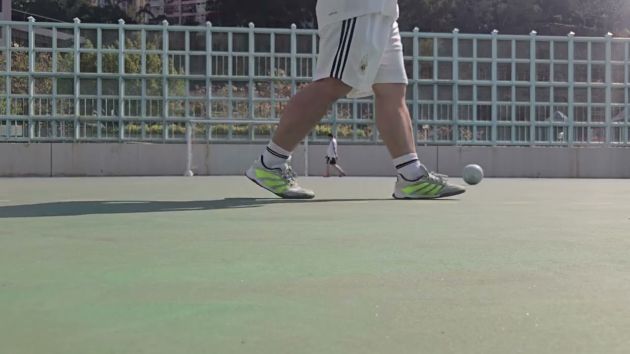 Against great goalkeeper 