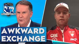 Stevie J doesn't buy TJ's apology following Stewy Dew gaffe - Sunday Footy Show | Footy on Nine