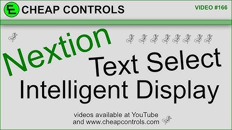 166 #nextion #tutorial Text Select and One Shot Timer