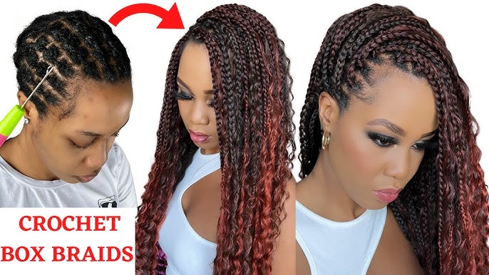 Crochet Goddess Box Braids ft Wodun Hair, Beginner Friendly--No Cornrows!