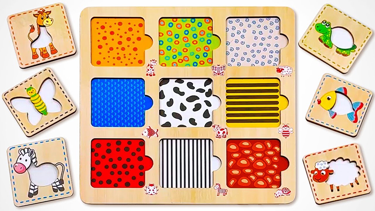 Explore Animal Colors! 🐘🖍️ Pattern Fun Puzzle for Little Learners - YouTube
