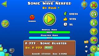 Geometry Dash || Sonic Wave Nerfed 100%!!!!