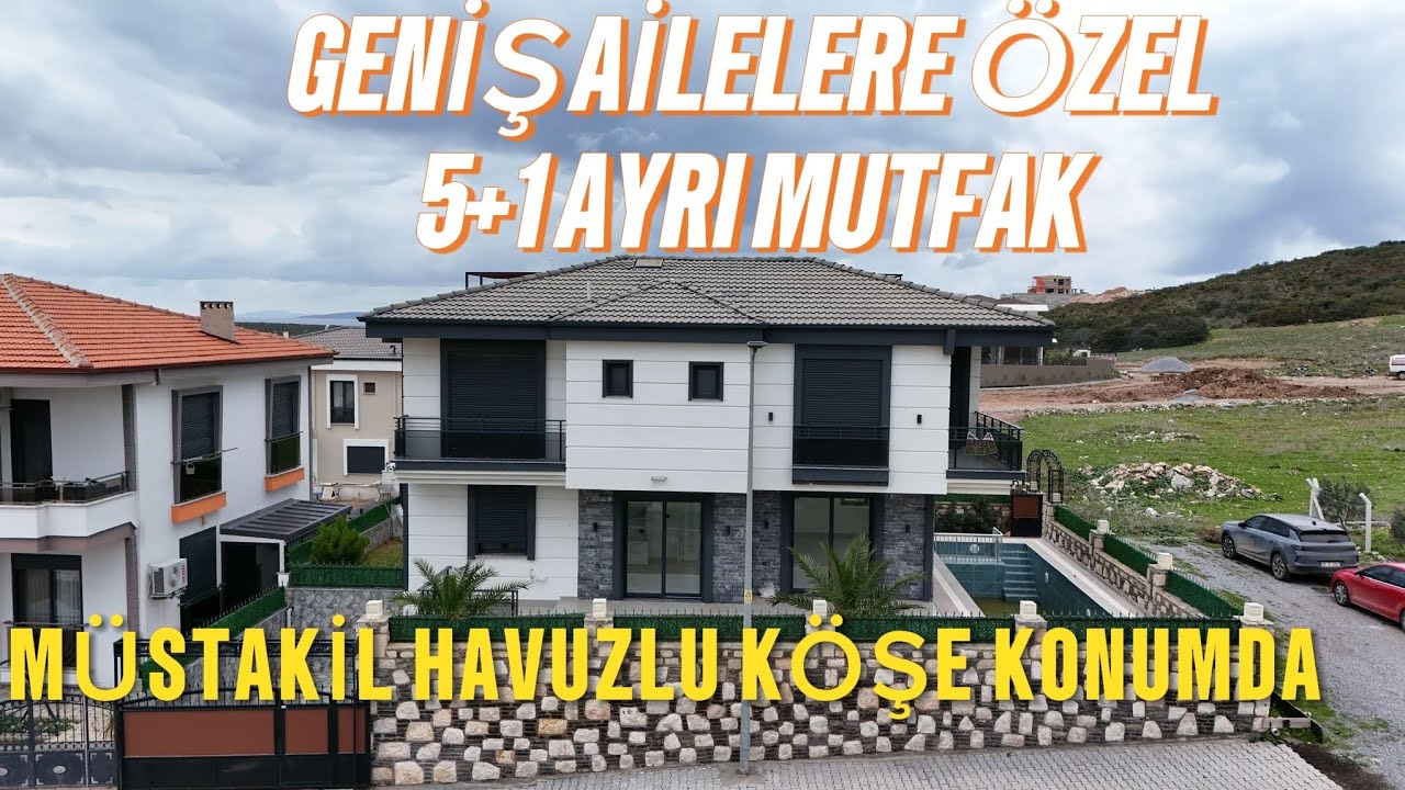 🌊 DİDİM EFELER MAHALLESİ’NDE KÖŞE PARSEL – DENİZ MANZARALI 5+1 LÜKS VİLLA! 🏡