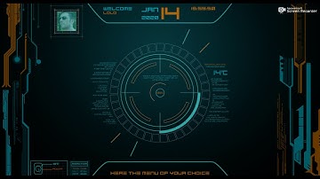 [UNITY]2019 - UI Interface sci-fi futuristic with PHP Login
