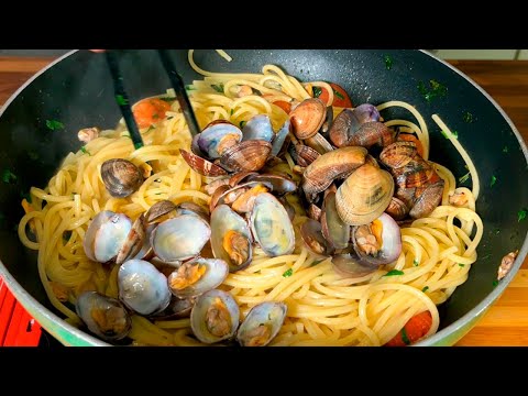 RECIPE PASTA; Spaghetti clams recipes delicious easy quick #pastarecipe #primipiatti