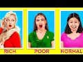 RICH STUDENTS VS BROKE STUDENTS || Funny Situations At School By 123 GO! GOLD