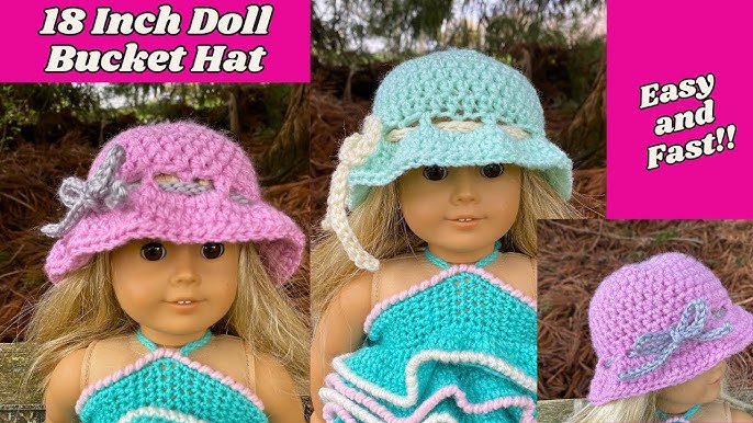 Adorable Crochet 18 Inch Doll Bucket Hat Tutorial- Beginner Friendly and Works Up Fast!! - YouTube adorable-crochet-18-inch-doll-bucket-hat-tutorial-beginner-friendly-and-works-up-fast-youtube