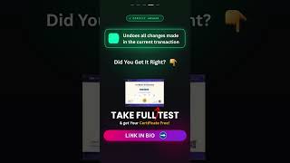 SQL Quiz 🔥 What Does ROLLBACK Do?