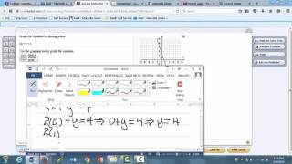 Math 0070 Exercise 3 2 7 II Graphing a line by plotting two points