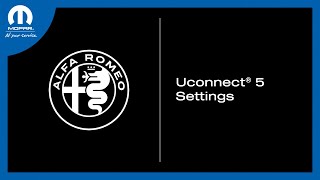 Uconnect® 5 Settings | How To | 2026 Alfa Romeo