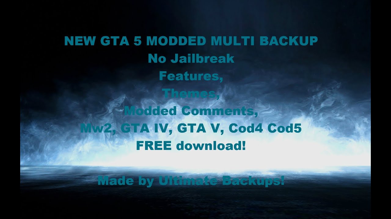 {NEW} GTA 5 Usb Mod Menu Online (No Jailbreak) Biggest Multi Backup