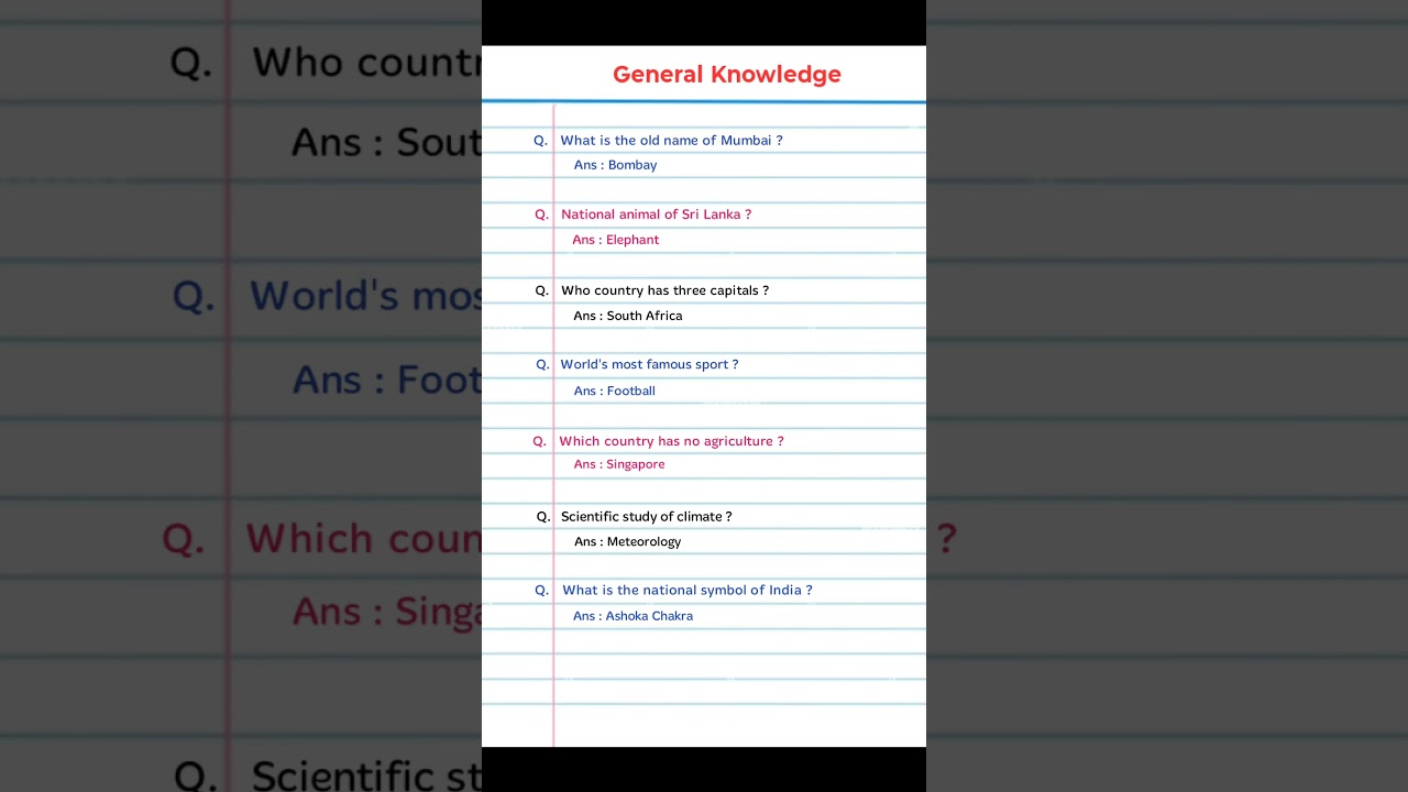 Which country has three capitals? General knowledge 