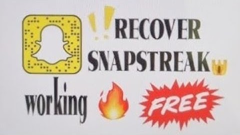 HOW TO RESTORE SNAPCHAT STREAK FOR" FREE "AFTER NEW UPDATE!!! 100% WORKING!! 🫣