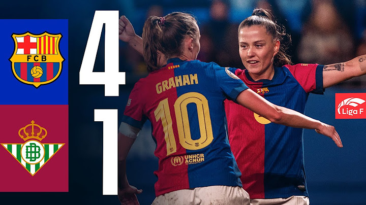 LIGA F | FC BARCELONA 4 vs 1 BETIS 🔵🔴