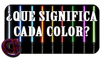 ¿Qué significan los colores de los sables láser?