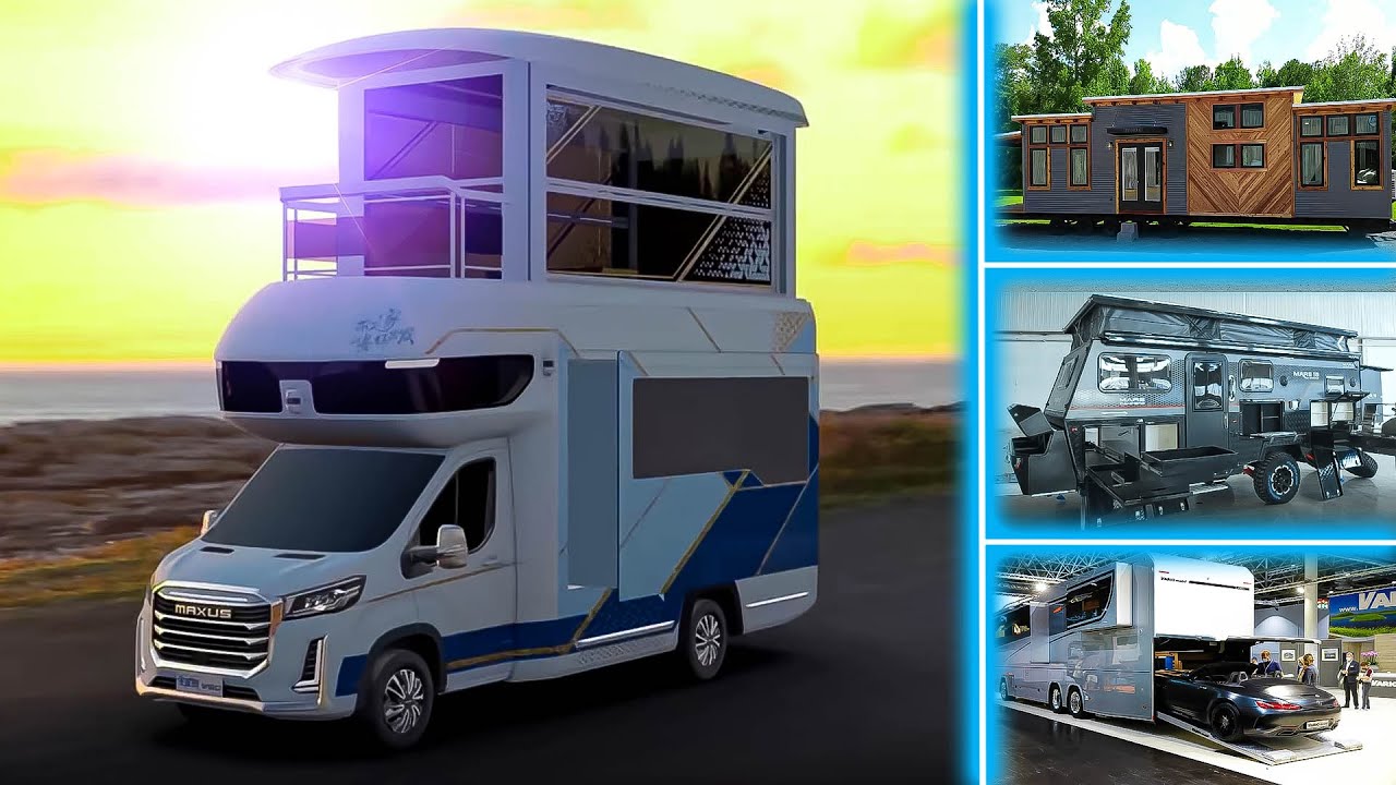 ☑️පාරේ දුවන ගෙවල් වගේ බස් | LUXURIOUS LIVING MOBILE HOMES - YouTube