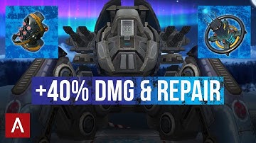War Robots Raijin with MAX DAMAGE & REPAIR Modules / The Ultimate Spider Fortress | WR Gameplay