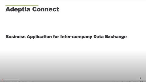 Adeptia Connect Overview