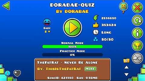 Geometry Dash - "Dorabae-Quiz by Dorabae" - Easy - Littlemixer232