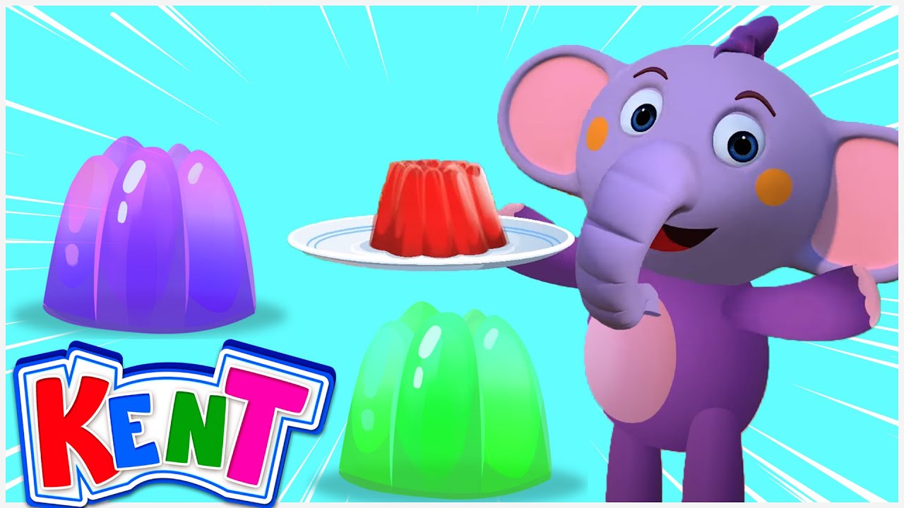 ⁣Kent The Elephant | Jelly On A Plate Song | Nursery Rhymes & Kids Songs