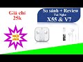 Review và đánh giá tai nghe dây x55 và v7 giá chỉ từ 25k