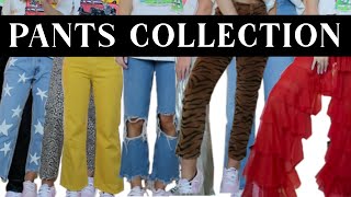 trying on all my pants // closet clean-out