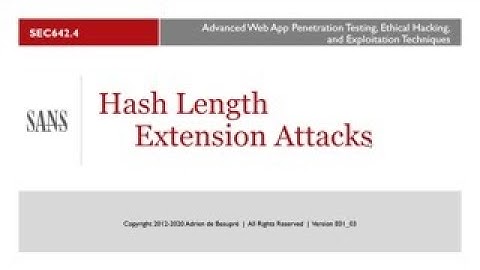 Modern Web Application Penetration Testing Part 2, Hash Length Extension Attacks