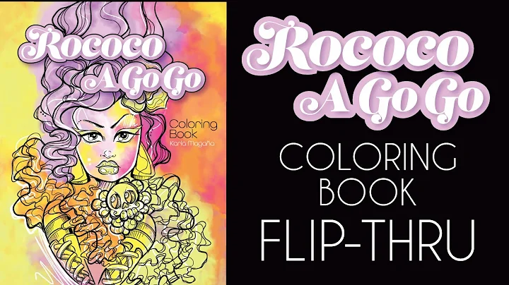 Rococo A Go Go Coloring Book Flip Through