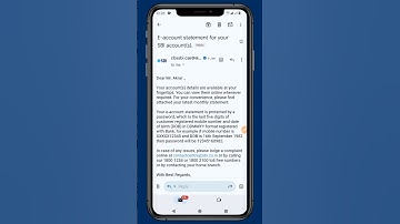 E-account statement for your SBI account password | SBI Account Statement Email Pdf Password 🔑 #sbi