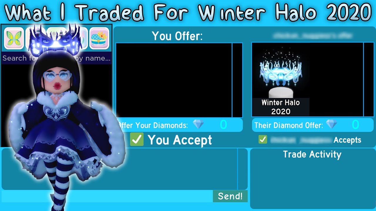 What I Traded For Winter Halo 2020 (Royale High Trading) - YouTube