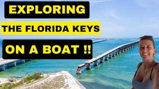 The Florida Keys From a BOAT!!!! Exploring Islamorada & Marathon Florida