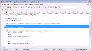 Beginner PHP Tutorial   91   Uploading Files  Restricting File Extensions Part 2