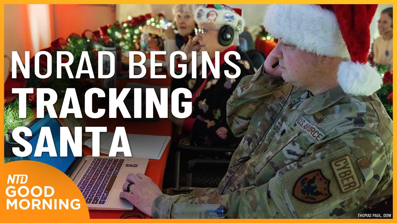 NORAD Begins Tracking Santa; Californians Urged to Reconsider Travel | NTD Good Morning (Dec. 24)