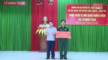 Thăm và tặng quà cho 50 tân binh thực hiện nghĩa vụ quân sự năm 2022