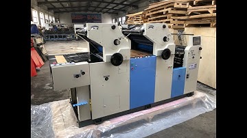 2 COLOR OFFSET PRINTING MACHINE UNITS TYPE 620X450MM SIZE ZR262II DISPLAY-ZONGRUI