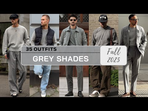 35 Ways to Style Grey Color in Fall 2025 | Men's Fashion