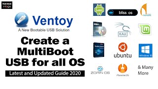 Create a Multi ISO Bootable USB drive on PC & Linux - Ventoy Latest and Updated Guide 2020