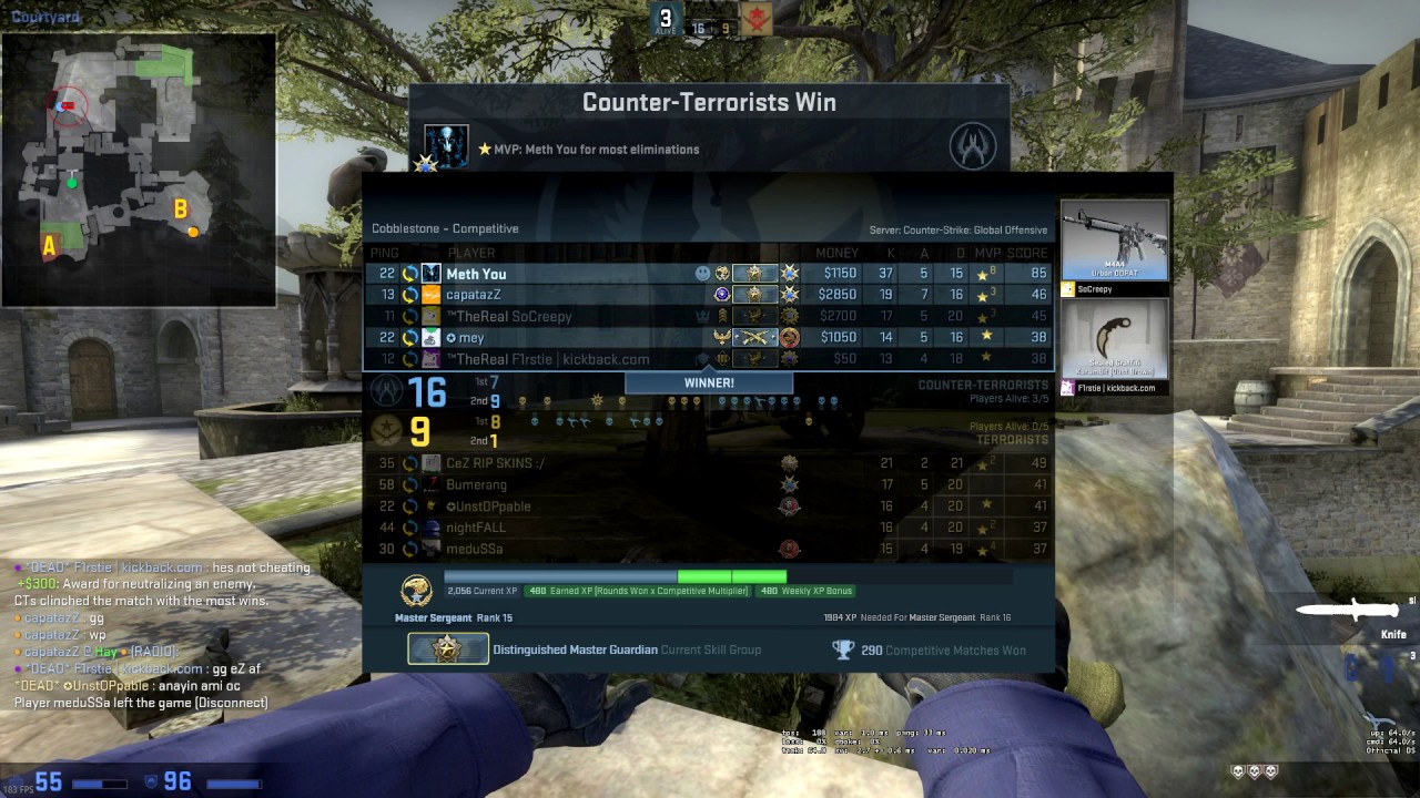 KNIFE DROP IN CSGO MATCHMAKING?! YouTube