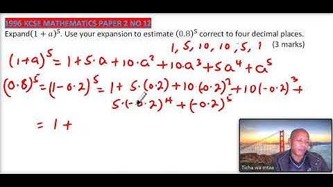 1996 KCSE MATHEMATICS PAPER 2 NO 12