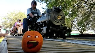 The Stupid Orange In Riding And Watching Miniature Trains