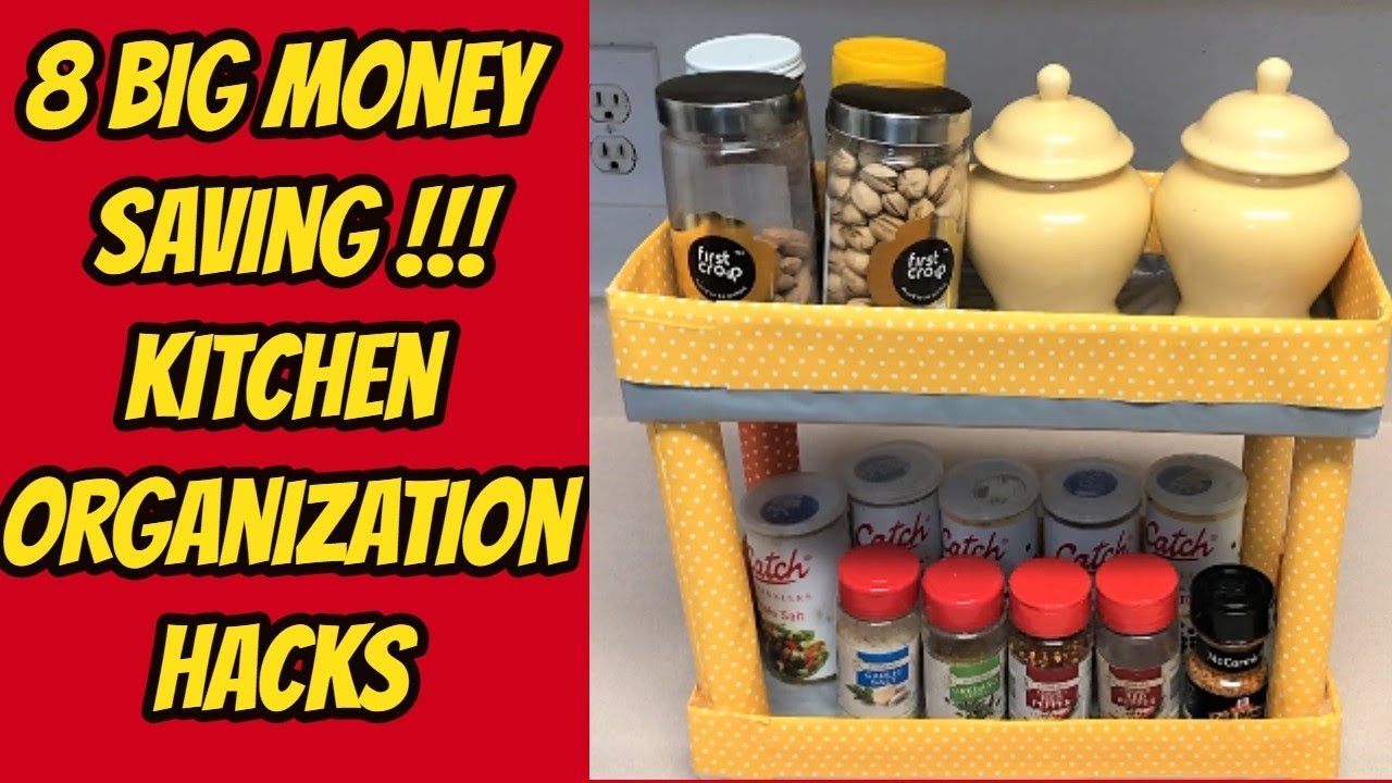 8 KITCHEN NO COST organization hacks|KITCHEN ORGANIZING IDEAS INDIAN