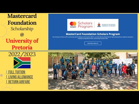 The Mastercard Foundation Scholarship at University of Pretoria 2022/2023 | Essay Breakdown