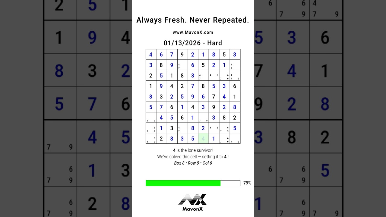 MavonX's Puzzle of the Day: 1/13/2026 - Hard