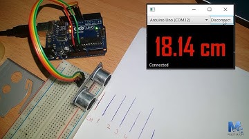 Distance Measurement System with JavaFx GUI using Arduino and Ultrasonic Sensor